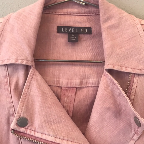 Level 99 Blush Brooklyn Moto-Jacket - Picture 8 of 8